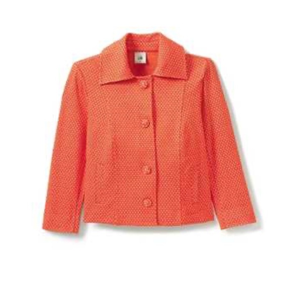 CAbi Matchmaker Orange Textured Skort Suit Set - Picture 4 of 14